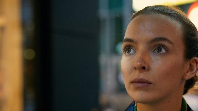 Villanelle stares in Killing Eve