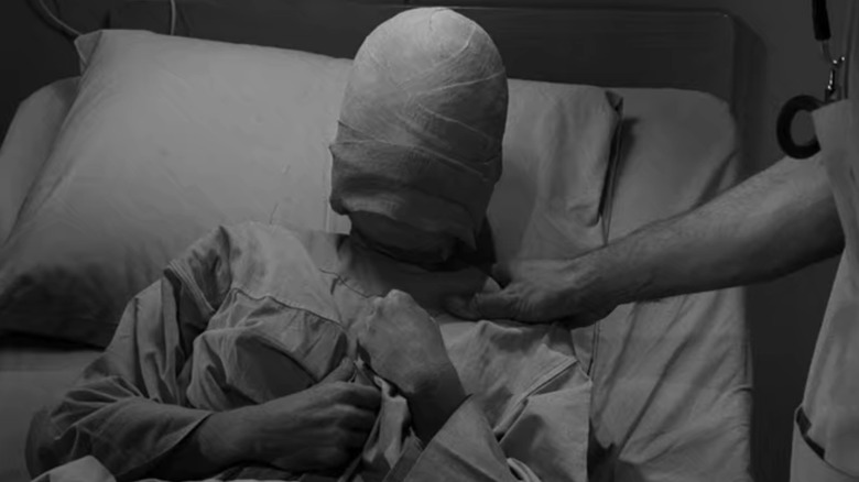 Janet Tyler in bandages