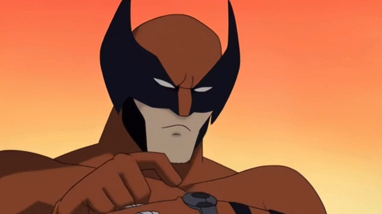 Wolverine making a call in X-Men: Evolution