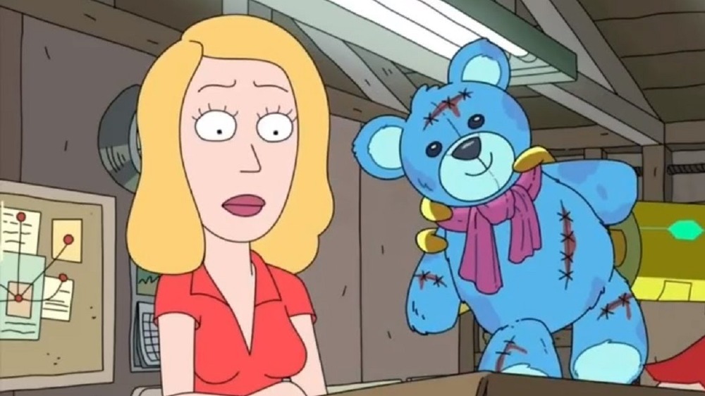 Beth and her childhood teddy bear