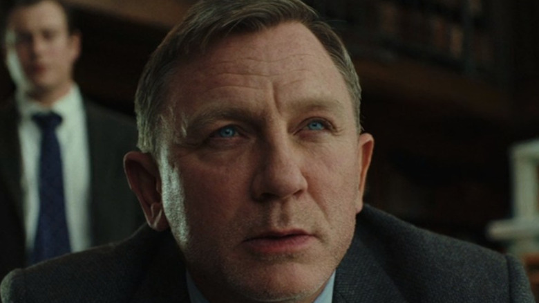 Daniel Craig looking serious