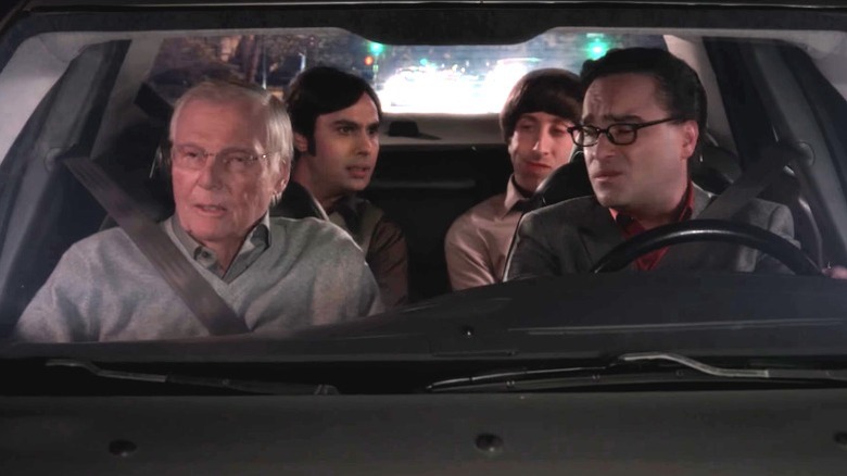 Adam West rides with the gang in "The Big Bang Theory" (2007-2019)