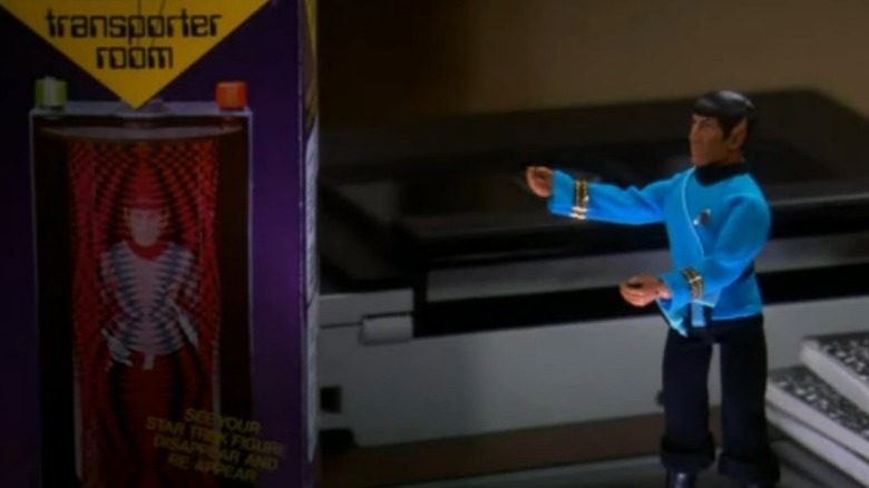 A Spock toy comes to life in Sheldon's dream on "The Big Bang Theory" (2007-2019)