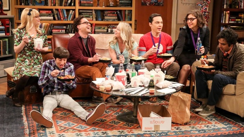 Big Bang Theory cast on couch