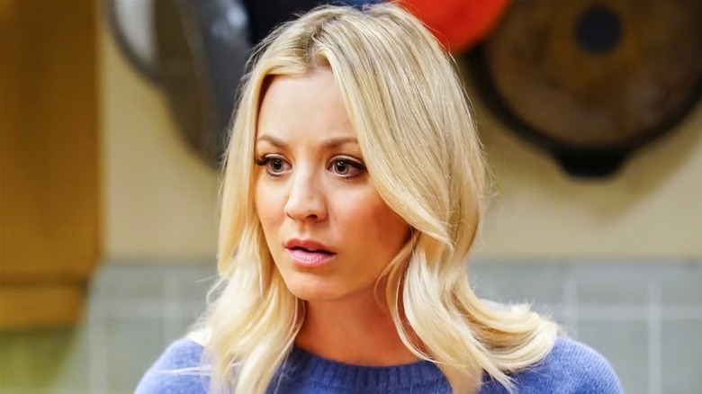 Penny looking concerned in The Big Bang Theory