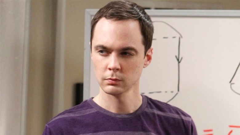 Sheldon Cooper scowling