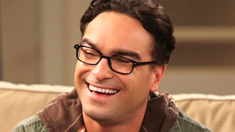 Leonard laughing in The Big Bang Theory