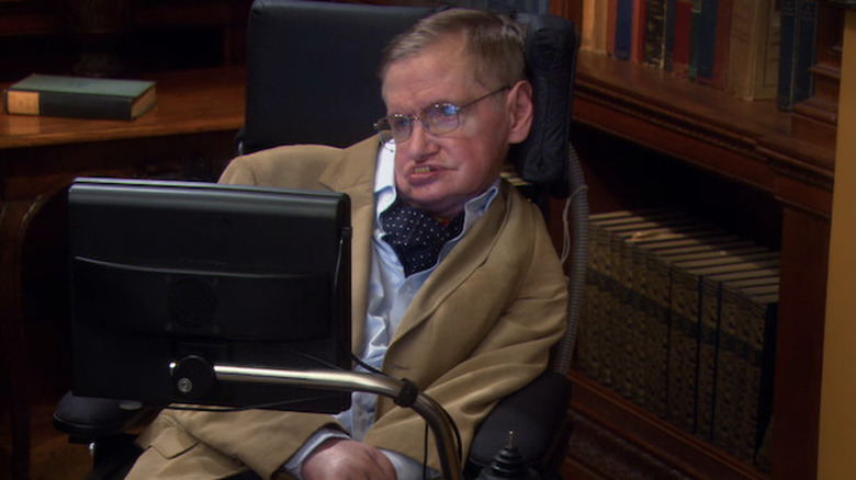 Stephen Hawking talks to Sheldon