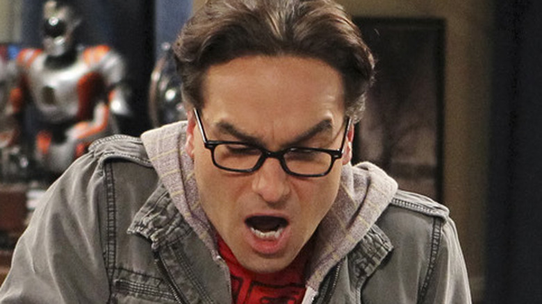 Leonard fights over an action figure in The Big Bang Theory