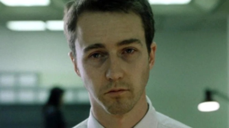 Ed Norton sad Fight Club