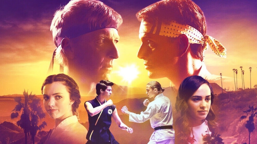 Cobra Kai cast in season 3 promo image