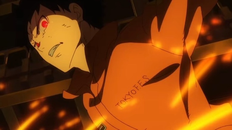 Shinra fighting Rekka