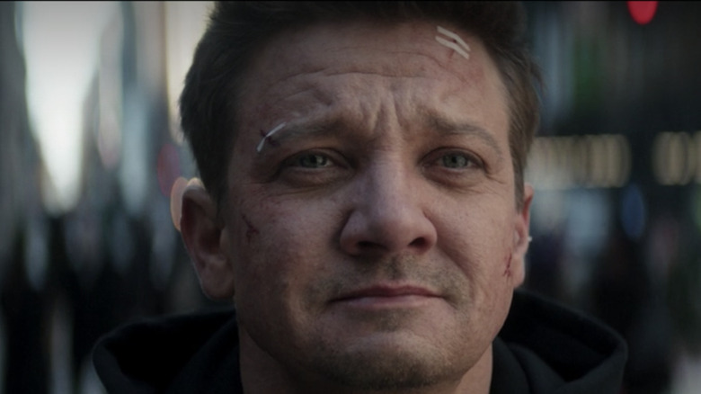 Clint Barton smiling