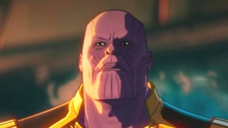 Thanos grimacing in What If...?