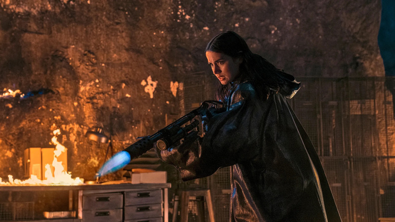 Eve Macarro firing up her foes in From the World of John Wick: Ballerina (2025)