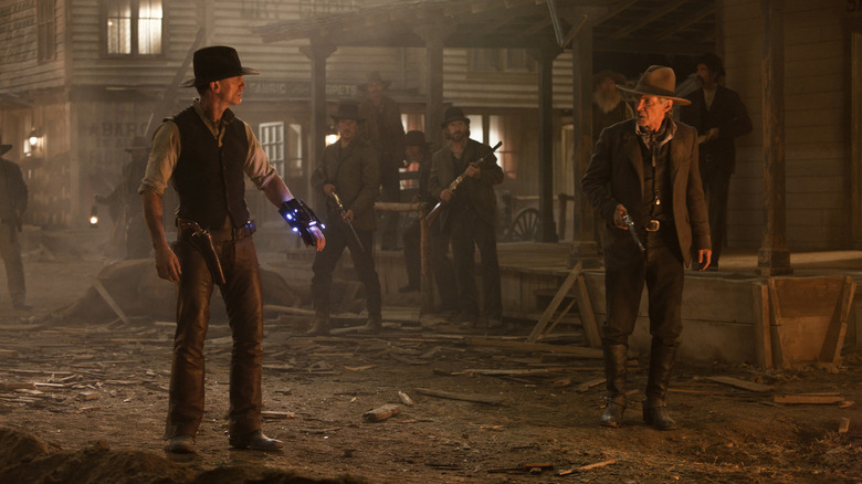Daniel Craig and Harrison Ford in Cowboys & Aliens