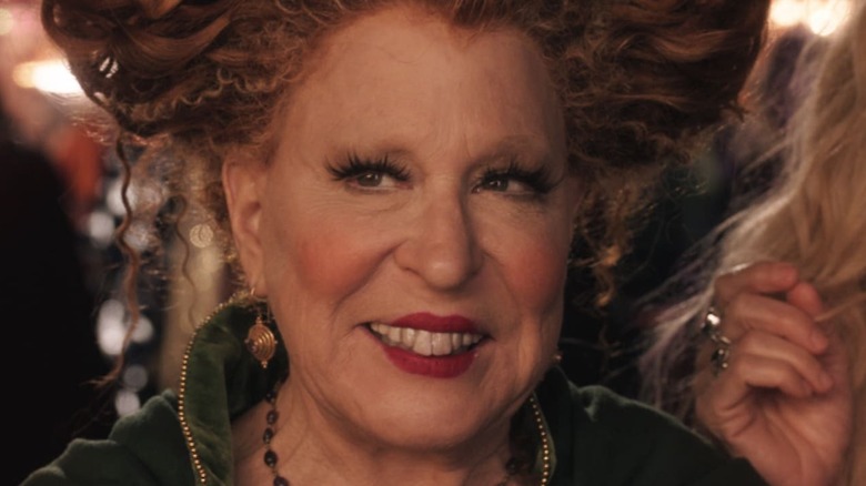 Bette Midler smirking