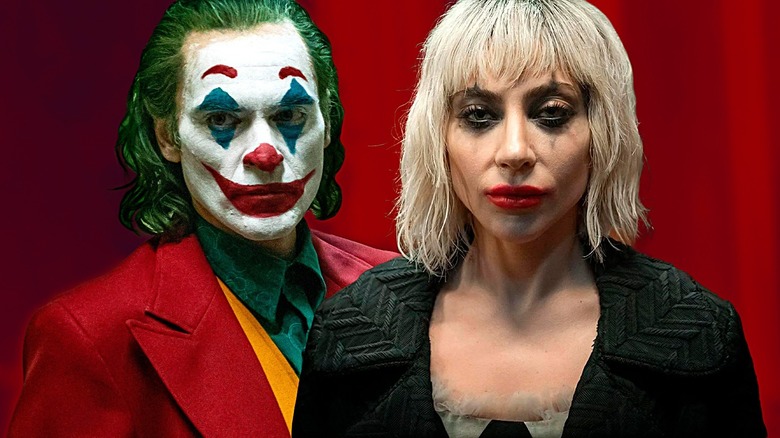 Joker and Harley staring