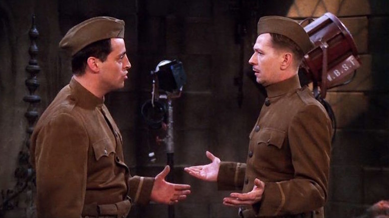 Matt LeBlanc as Joey Tribbiani and Gary Oldman as Richard Crosby in Friends