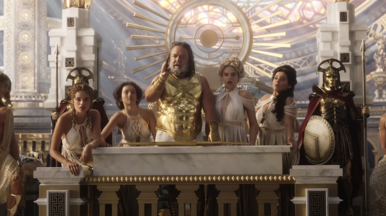 Zeus speaks from his Dais 