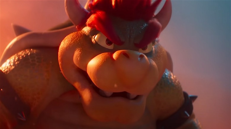 Bowser in red light