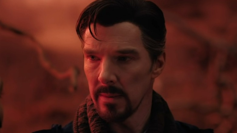 Doctor Strange looks left