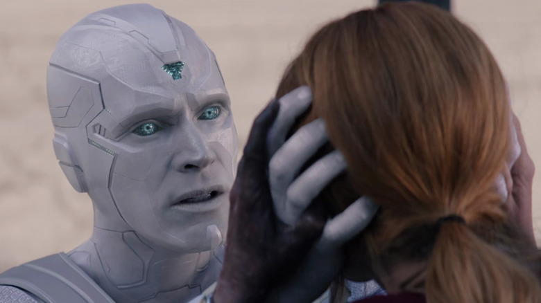 White Vision confronts Wanda