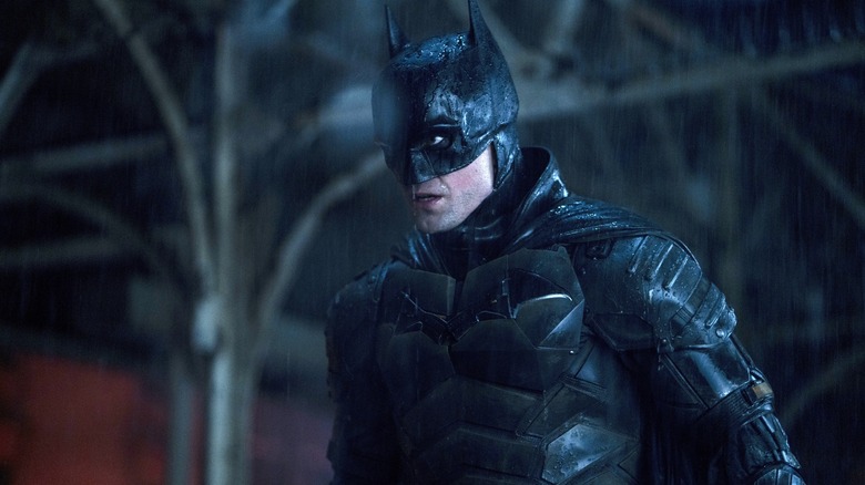 Robert Pattinson "The Batman" in the rain