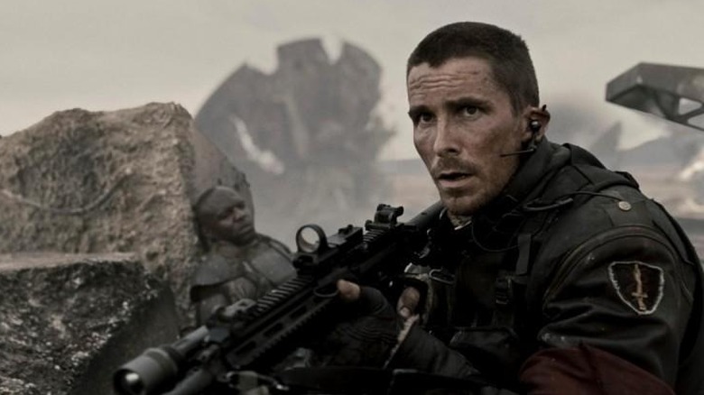John Connor holding gun