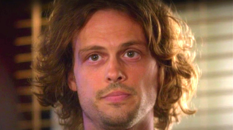 Spencer Reid looking thoughtful