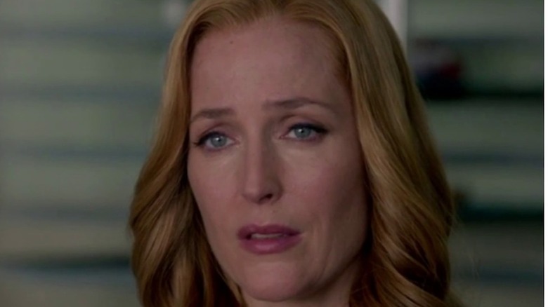 Scully crying