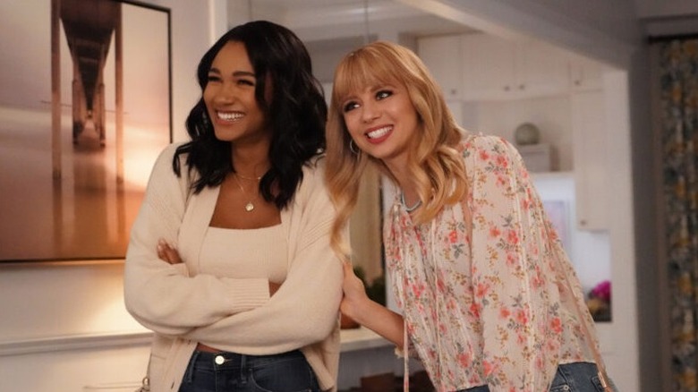 Layla and Carrie grinning