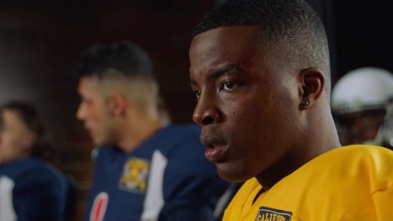 Spencer James in football gear