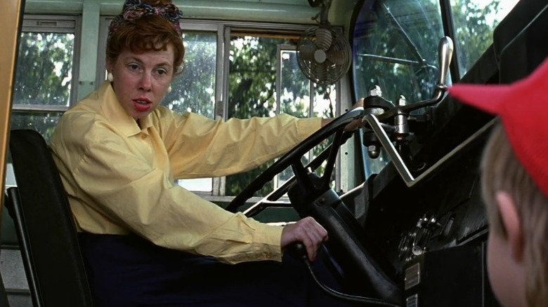 Siobhan Fallon Hogan driving bus