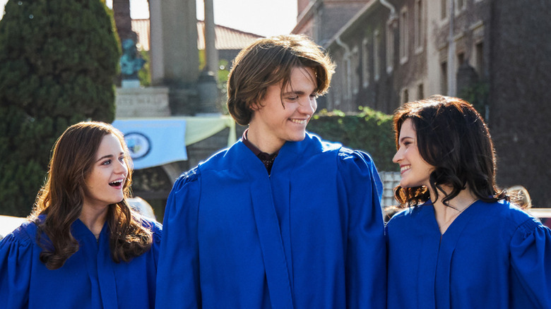 Elle, Lee, Rachel in graduation robes