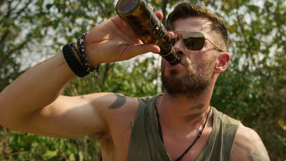Chris Hemsworth as Tyler Rake down under in Extraction