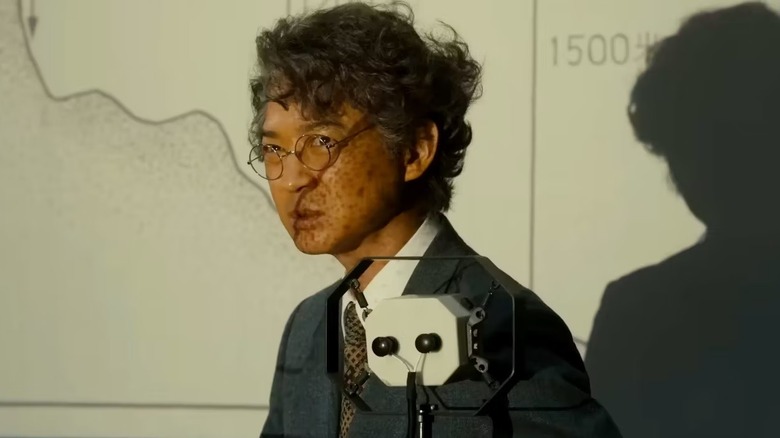 Noda giving talk about Godzilla