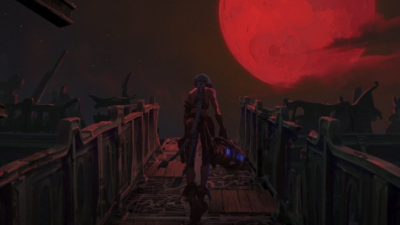 Jinx preparing to launch her missile