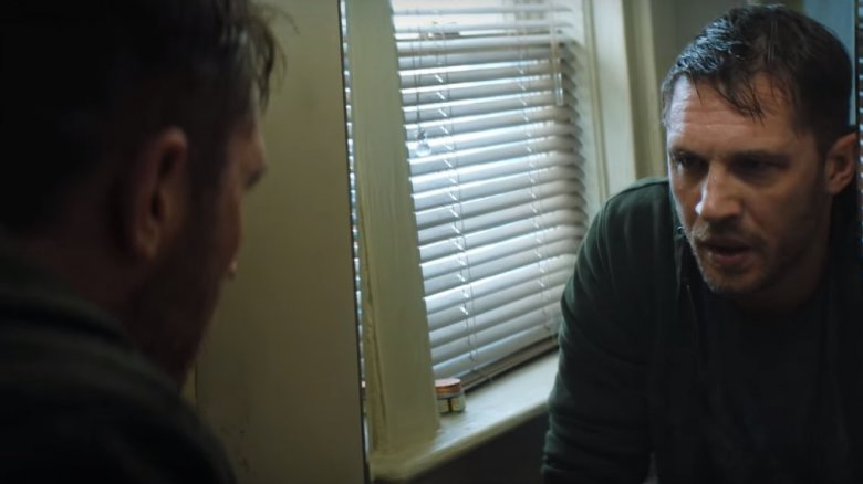 Tom Hardy as Eddie Brock in Venom