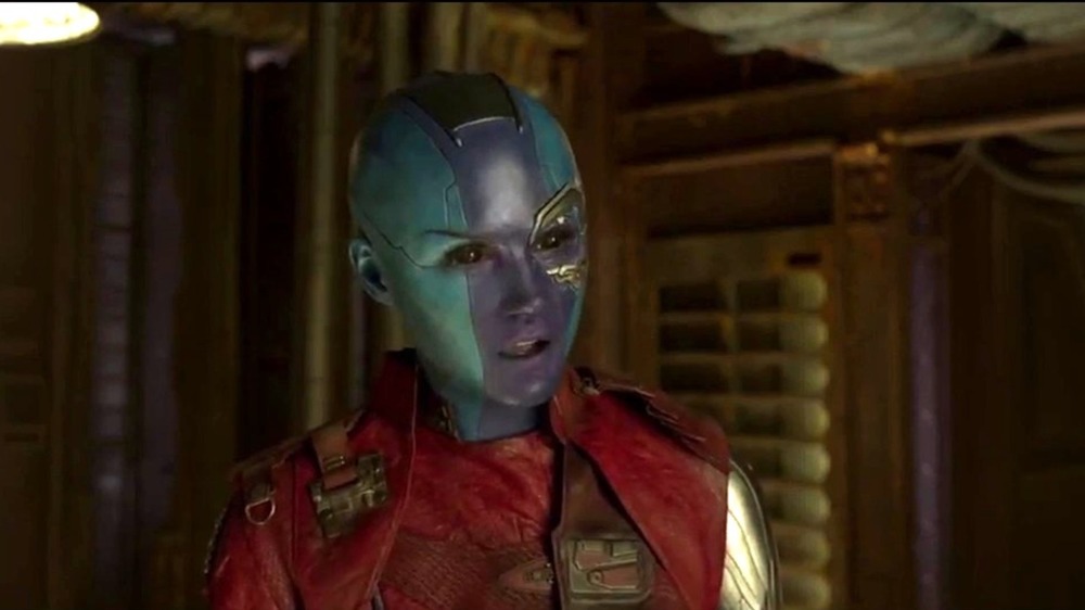 Karen Gillan goes blue to play Nebula in Guardians of the Galaxy