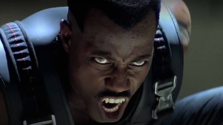 Wesley Snipes showing fang