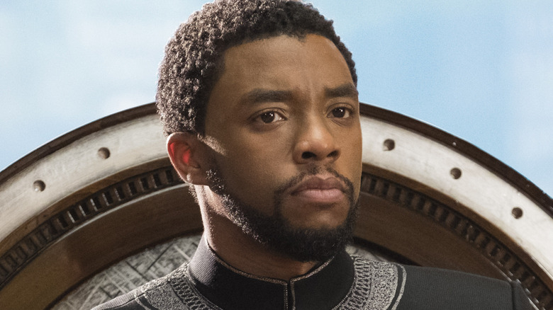T'Challa on the Wakandan throne