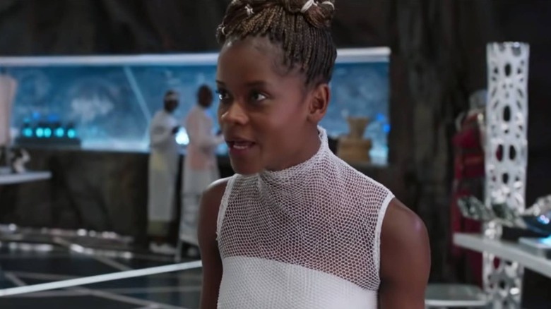Shuri yelling "What are those?"