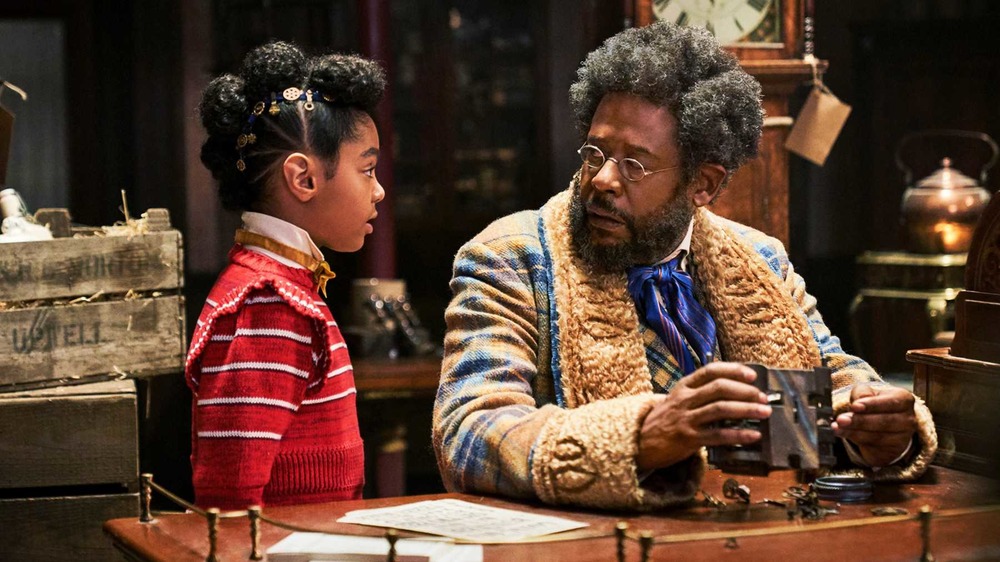 Forest Whitaker and Madalen Mills as Jeronicus and Journey in Jingle Jangle: A Christmas Journey