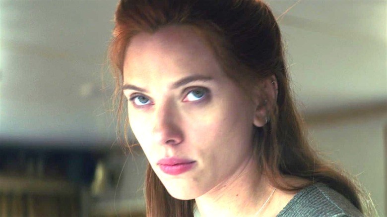 Scarlett Johansson as Natasha Romanoff intense
