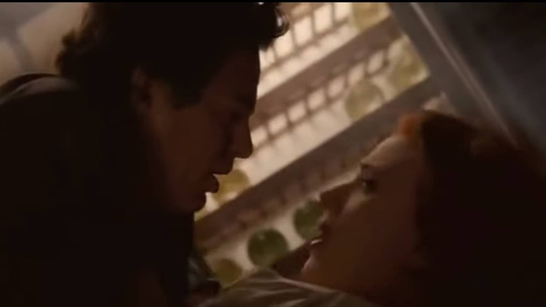 Bruce Banner falls on Natasha