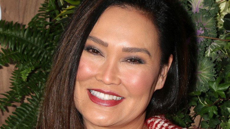 Tia Carrere smile plants