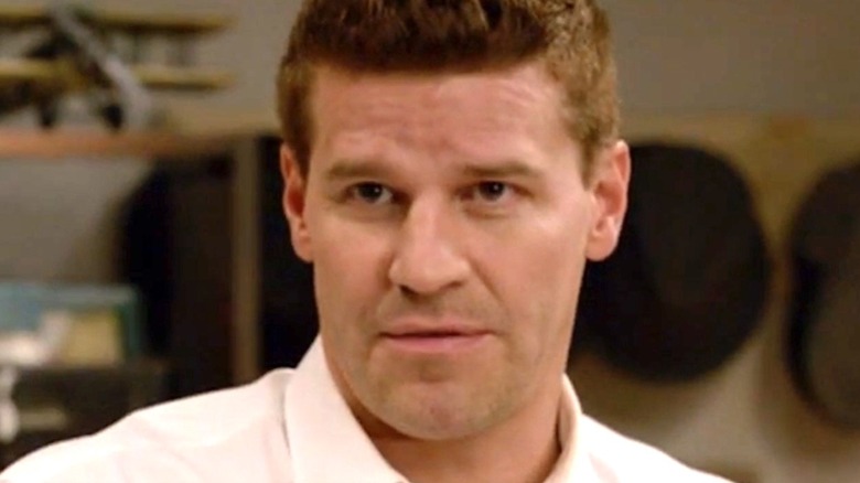 Booth looking confused on Bones