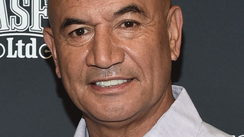 Temuera Morrison smiles