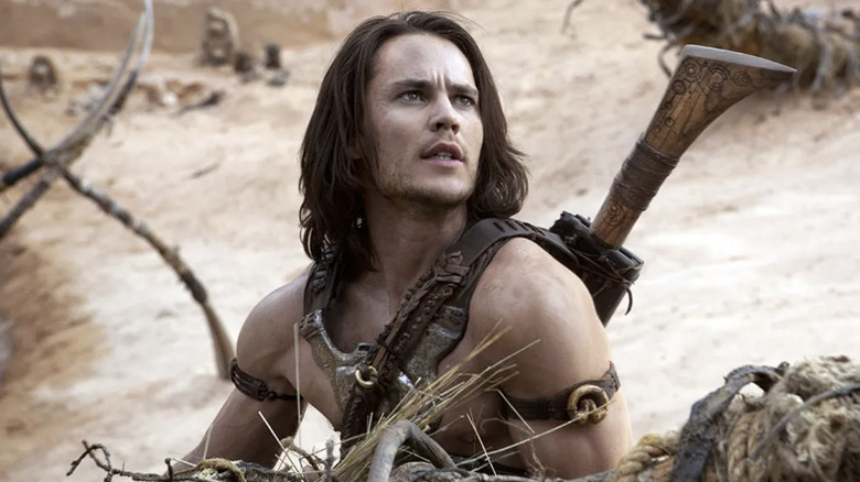 John Carter looks up at the Martian sky in "John Carter" (2012)